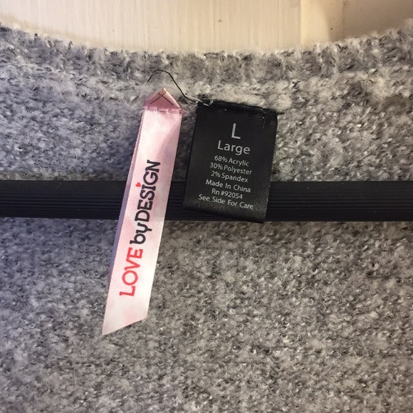 Long open grey cardigan - Picture 2 of 3